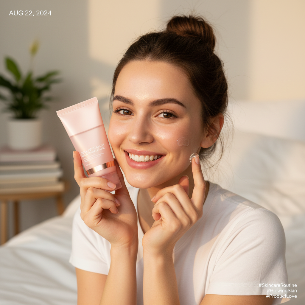 Mascarilla de colágeno para una piel radiante