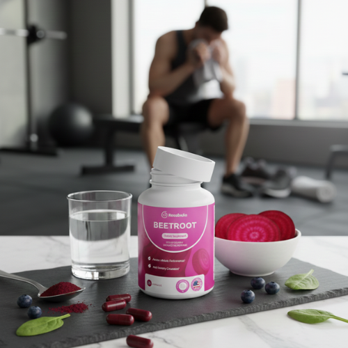Beetroot Cápsulas orgánicas de raíz de remolacha