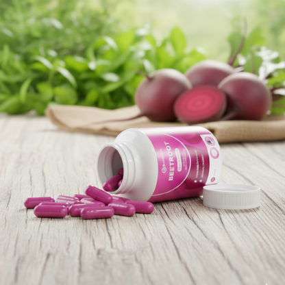 Beetroot Cápsulas orgánicas de raíz de remolacha
