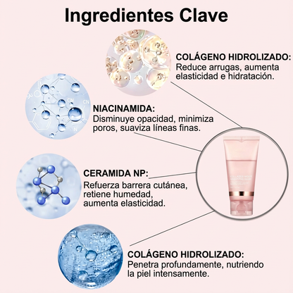 Mascarilla de colágeno para una piel radiante