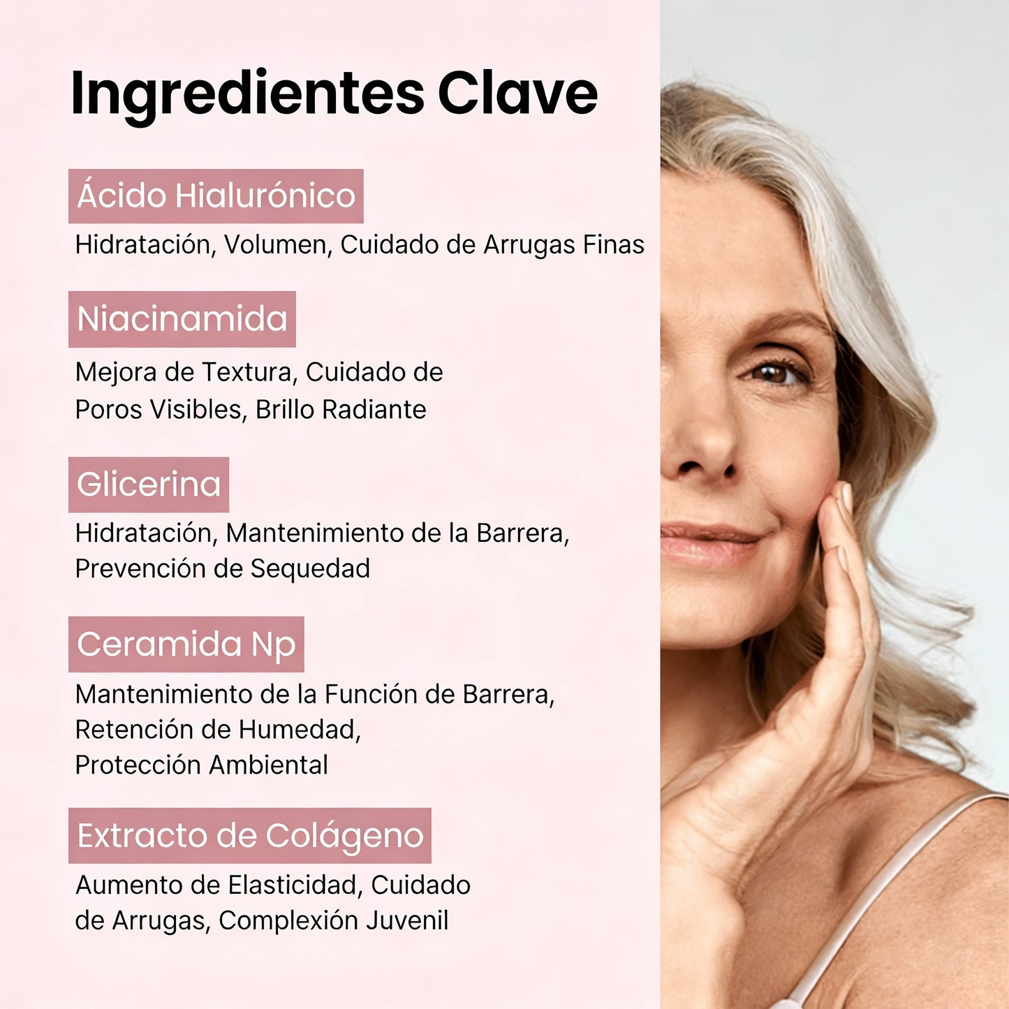 Mascarilla de colágeno para una piel radiante