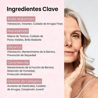 Mascarilla de colágeno para una piel radiante